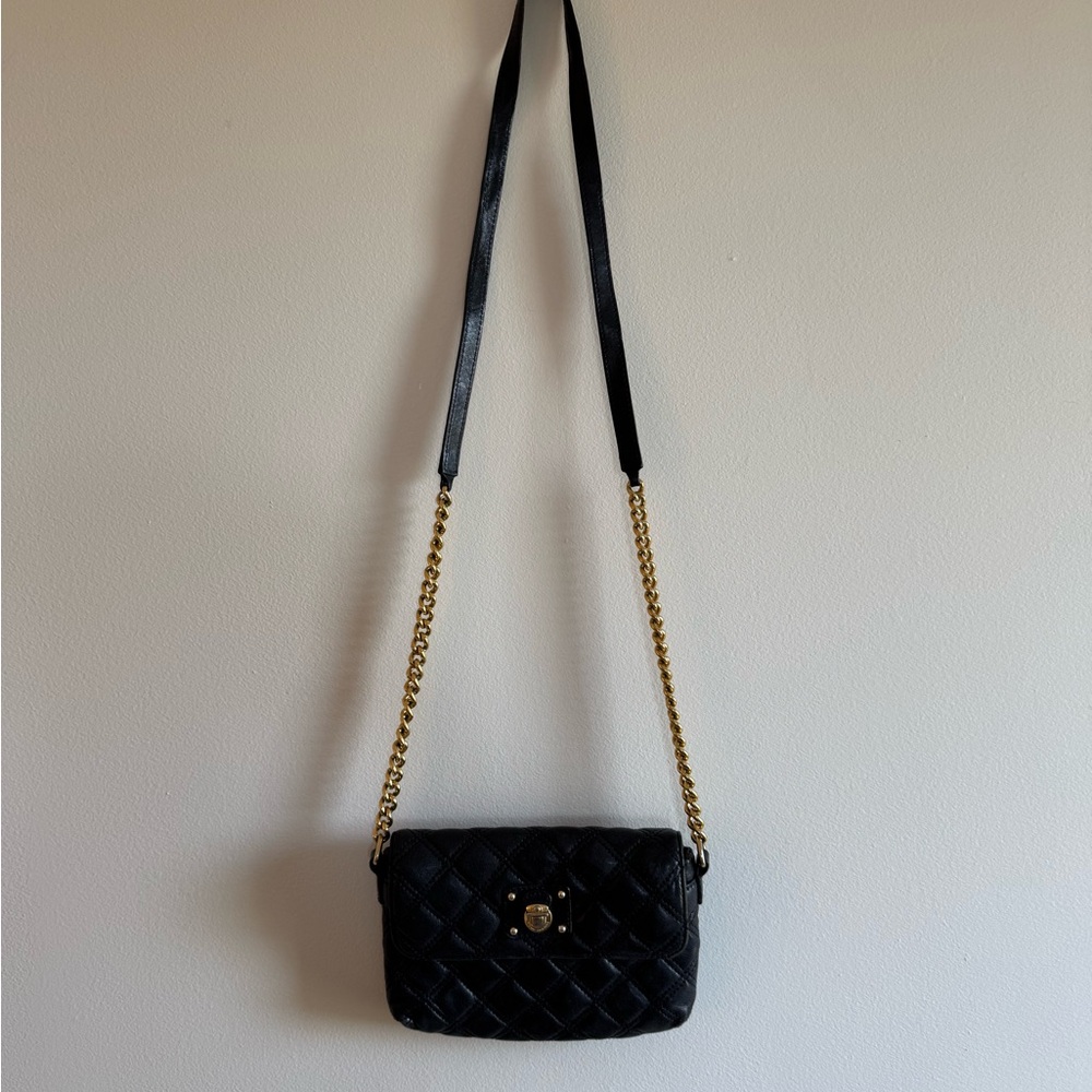 Marc Jacobs Black Quilted Crossbody Bag